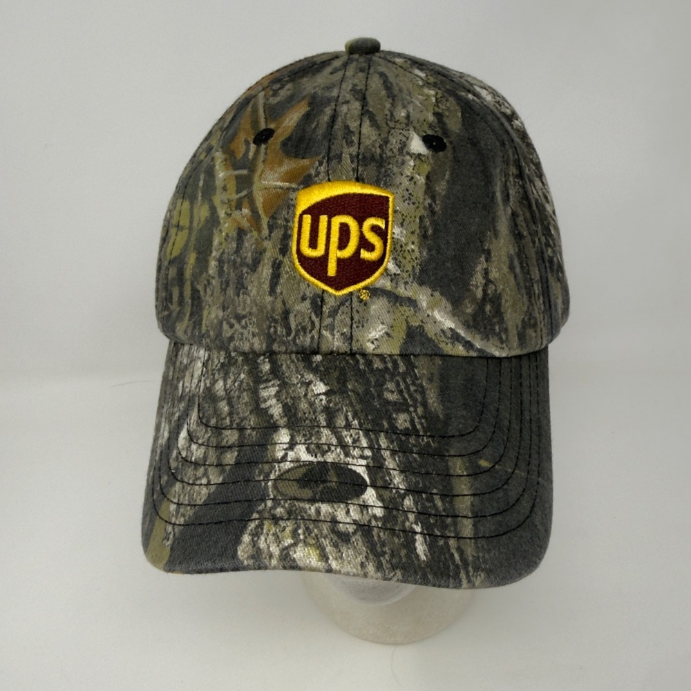 UPS Logo Camouflage Baseball Cap‎ Adjustable Camo Hat Workwear Gorpcore